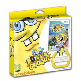 Bob Esponja Botes de Choque + Volante - Wii Bob Esponja Botes de Choque + Volante - Wii