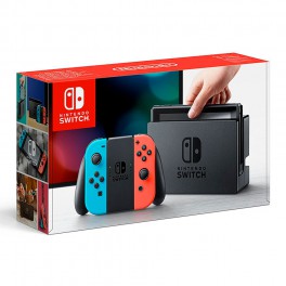 Consola Switch Azul Neón - Rojo Neón