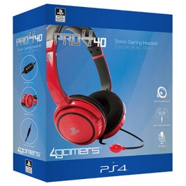 Headset Stereo CP-01 Rojo - PS4 Headset Stereo CP-01 Rojo - PS4