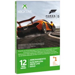 Xbox Live 12+1 Meses Gold Forza 5 - Xbox one