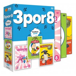 3 por 8 - Pocoyo + Caillou + Shaun