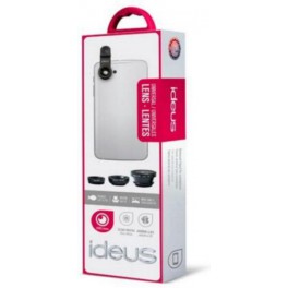 Ideus LENS3BK - Lentes 3 en 1 universales (negro)