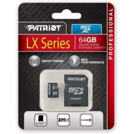 Patriot Memory Tarjeta de Memoria MicroSDXC LX Ser