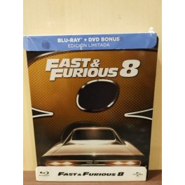 Fast & Furious 8 Steelbook Blu Ray + DVD de ex